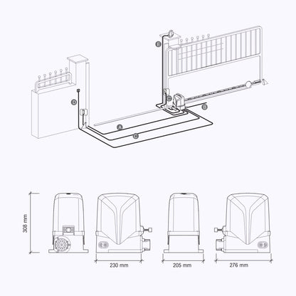 MOVER 15 Proteco Motorisation De Portail Coulissant