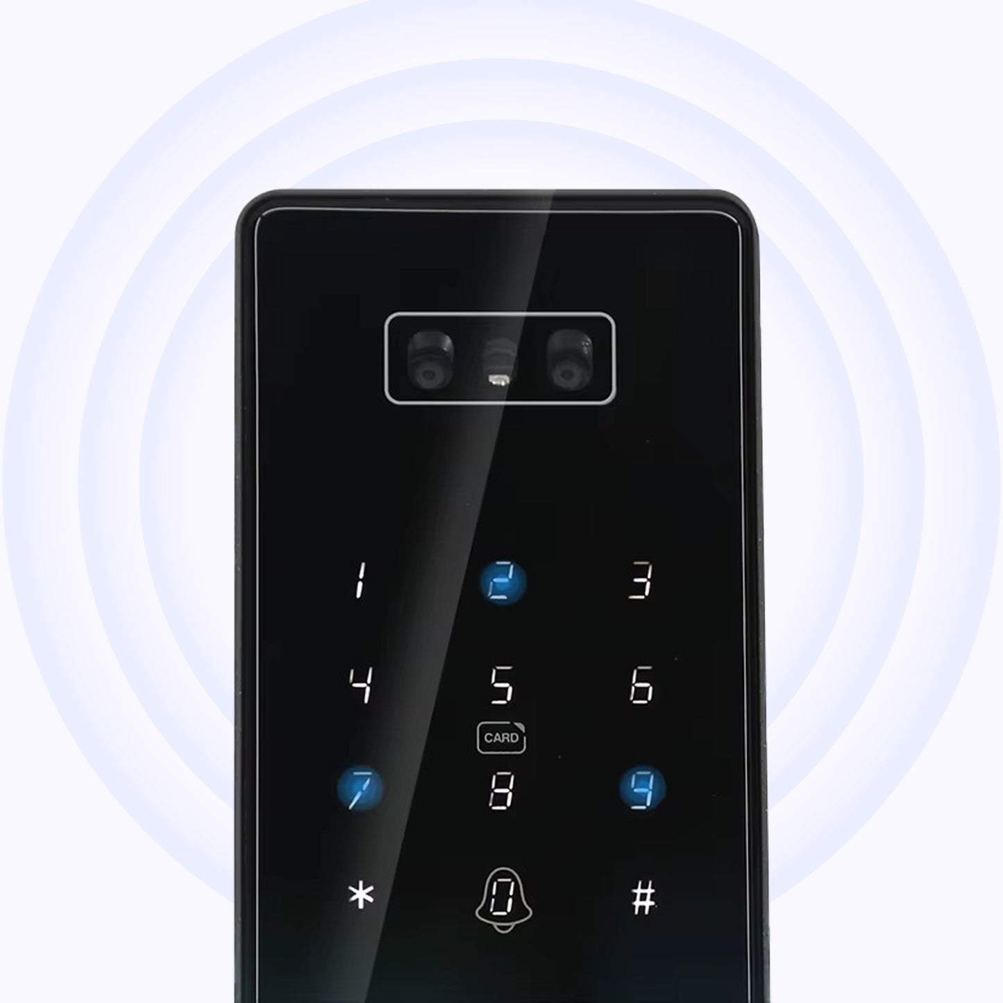 Caméra UHD et Face ID – Sécurité avancée pour la serrure intelligente M1 TECHY.