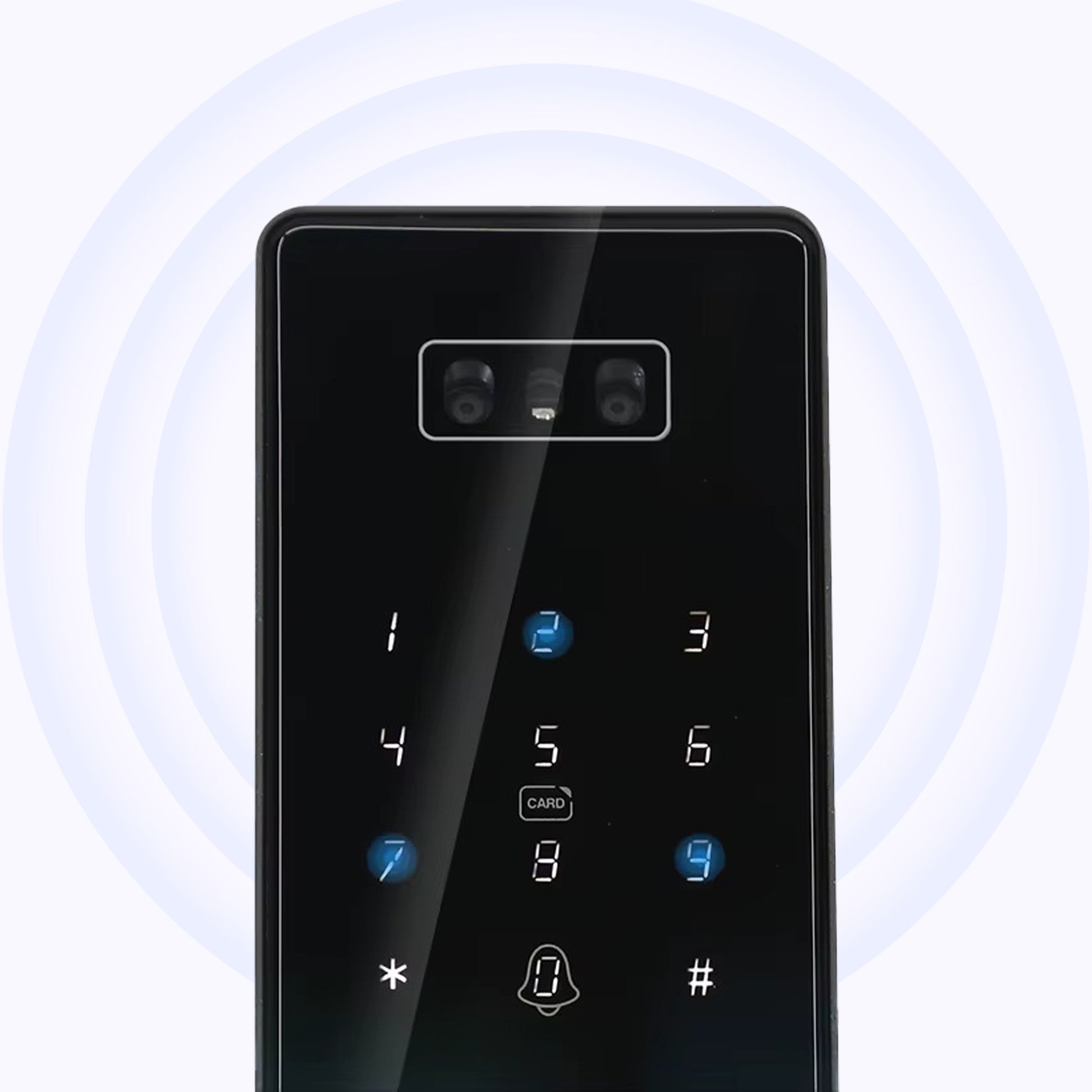 Caméra UHD et Face ID – Sécurité avancée pour la serrure intelligente M1 TECHY.