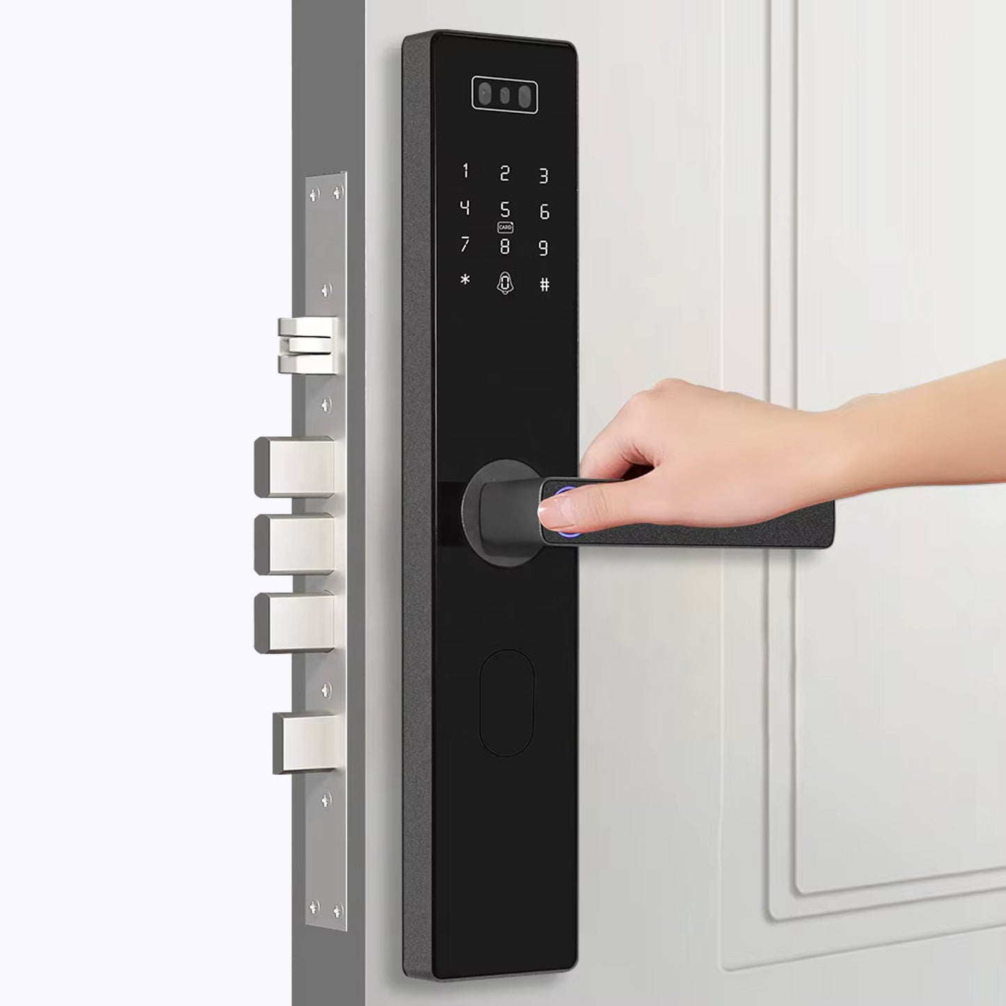 Serrure empreinte digitale M1 – Déverrouillage rapide et sécurisé TECHY.